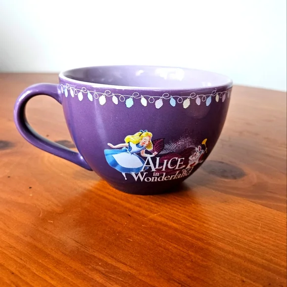 Disney | Dining | Disney Store Exclusive Purple Alice In Wonderland Over  Sized Coffee Mug | Poshmark